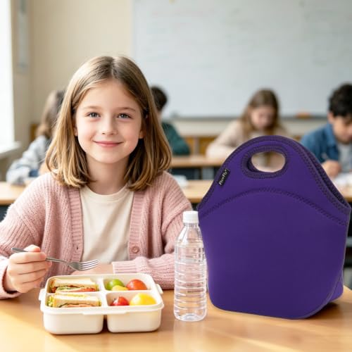 Neoprene Kids Lunch box Insulated Soft Bag Mini Cooler Thermal Meal Tote Kit for Boys