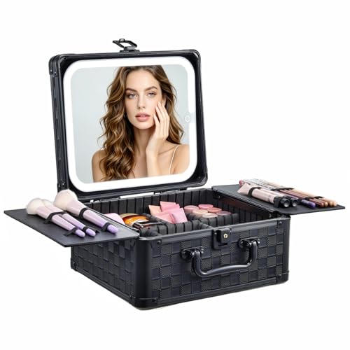 Makeup Bag with LED Mirror