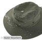 Outdoor SPF 50+ Boonie Sun Hat for Men Gardening Fishing Hiking Hat Adjustable Wide Brim Bucket Hat Army Green