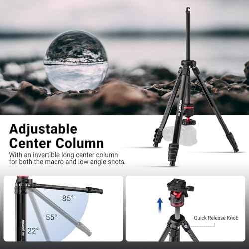 Basics 66.5" 169 cm Travel Tripod for Camera