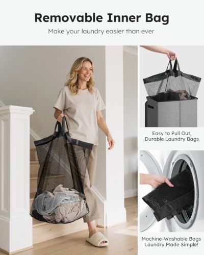 130L Laundry Hamper with Lid