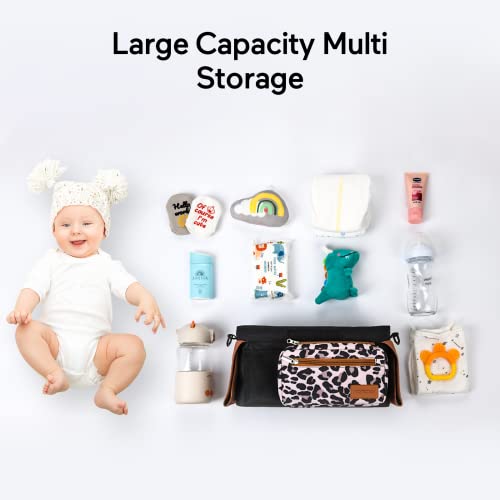 Universal Stroller Organizer with Insulated Cup Holder