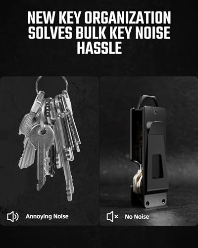 Key Organizer Compact Key Holder Metal Key Chain Minimalist key case key holder for keychain Secures 1