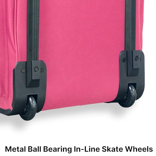 33 inch Jumbo Size 8 Pockets Wheeled Rolling Duffel Bag Water Resistant Luggage Lightweight Travel Suitcase with Retractable Handle