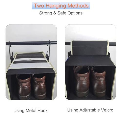 2 Pack Large Sized Hanging Shoe Organizer 8