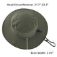 Outdoor SPF 50+ Boonie Sun Hat for Men Gardening Fishing Hiking Hat Adjustable Wide Brim Bucket Hat Army Green