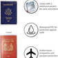 Waterproof Clear PVC Passport Cover Holder Case Protector ID Card (2 Count)
