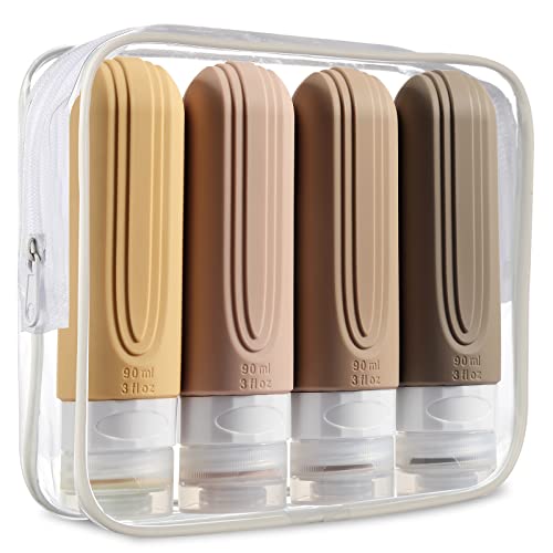 Travel Bottles for Toiletries (4 Count)
