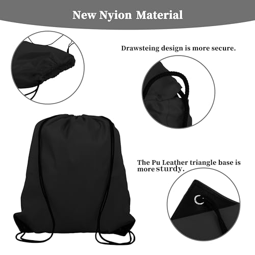 60 Pieces Drawstring Backpack Bags Sports Sackpack Bulk Cinch Gym Bag For Women Men Outdoor Sports Backpack