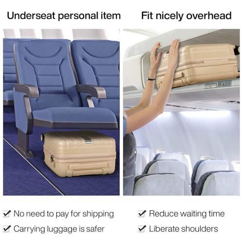 16 Inch Underseat Carry on Suitcases with Wheels
