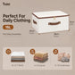 3 Pcs Rigid Storage Bins with Zipper Lid (3 Count)