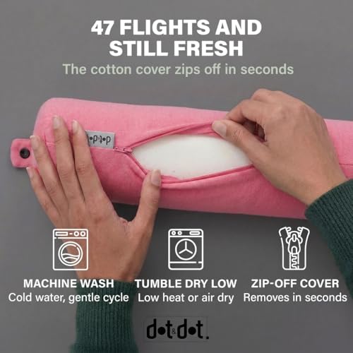 Twist Memory Foam Travel Pillow for Airplanes