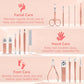 Manicure Set 16Pcs Professional Stainless Steel Pedicure Kit Mens Grooming Kit Fingernail & Toenail Clippers Set Manicure Kit with Luxurious Travel Bag (7.7603 Ounce)