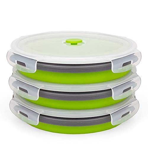 1200ml Large Collapsible Meal Prep Containers (3 Count)