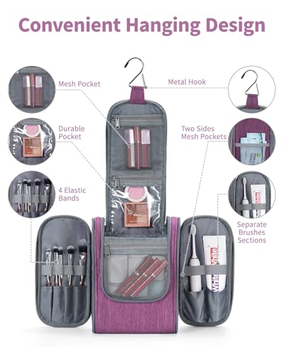 Small Hanging Toiletry Bag Women Travel Makeup Bag Organizer Toiletries Bag for Travel Size Essentials Accessories Cosmetics