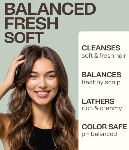 Non Toxic Vegan Shampoo with Organic Ingredients (19.2 Fl Oz)