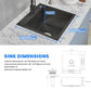 22x18 inch Drop In Kitchen Sink