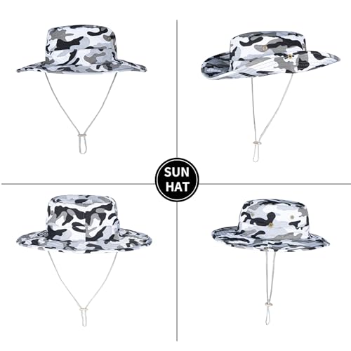 Sun Hats for Men Women Safari Hat Foldable Fishing Hat UPF 50+ Bucket Hat