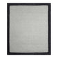 Cashmere Merino Travel Blanket & Pouch 55"x45" Gray & Charcoal