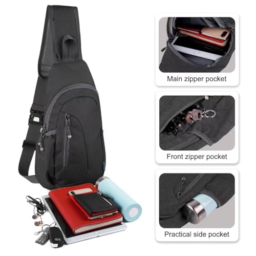 Small Sling Bag Lightweight Crossbody Bag for Women Men Hiking Backpack Travel Shoulder Bags Chest Daypack for Gym Work Casual Cycling Sports Z1