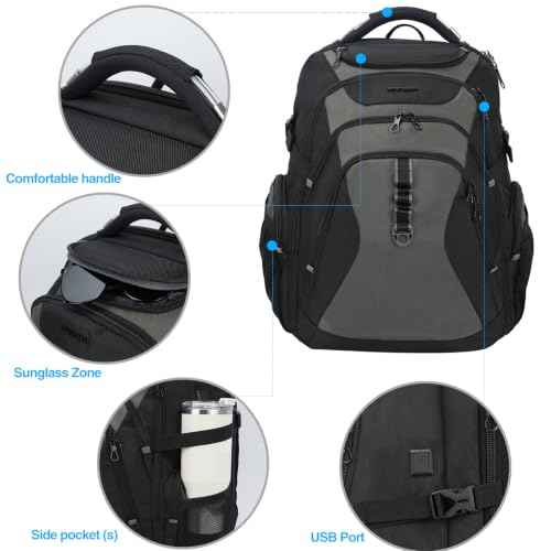 Laptop Backpack 18.4 Inch Computer Backpack for Men