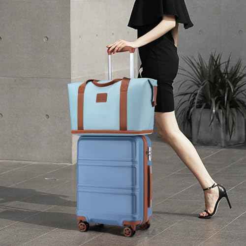 Suitcase Set 3 Piece Luggage Set Expandable with Spinner Wheels (6 Count)