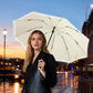 Windproof Travel Folding Inverted Umbrella with LED Light
