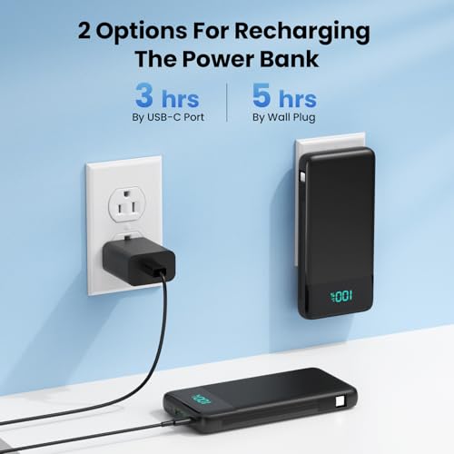 Portable Charger Power Bank for iPhone with Built