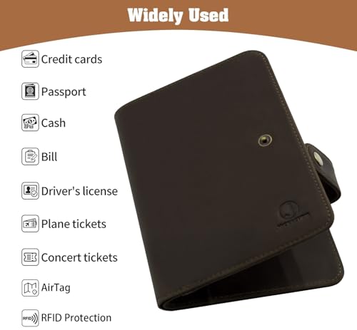 Genuine Leather Handmade Passport Holder For Travel