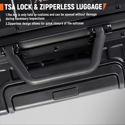 All Aluminum Carry On Luggage 22x14x9 Airline Approved Heavy Duty Hard Shell Suitcases Zipperless Suitcase with TSA Lock