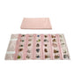 Travel Jewelry Roll Bag Portable Organizer Pouch With Grids&PVC Cover Storage Bags for Necklace