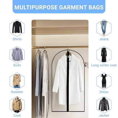 Garment Bags for Hanging Clothes (6 Count)