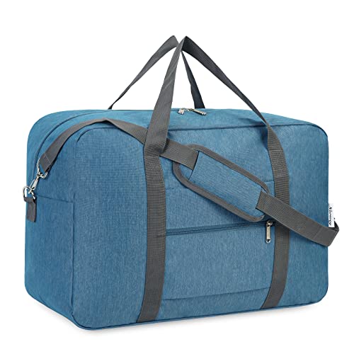 For Spirit Airlines Personal Item Bag 18x14x8 Foldable Travel Duffel Bag Tote Foldie Duffle Carry on Luggage for Women and Men 30L