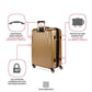 7272 Energie Expandable Hardside Luggage with Spinner Wheels and TSA Lock