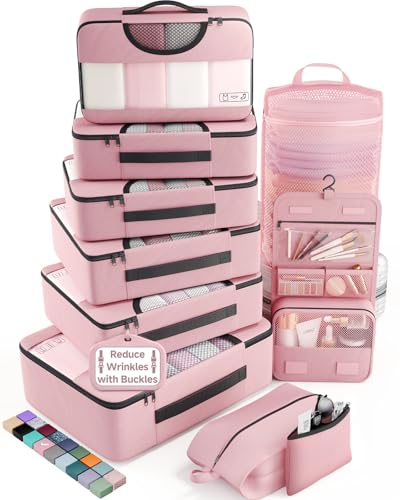 10 Set Packing Cubes for Travel Essentials (99 Count)