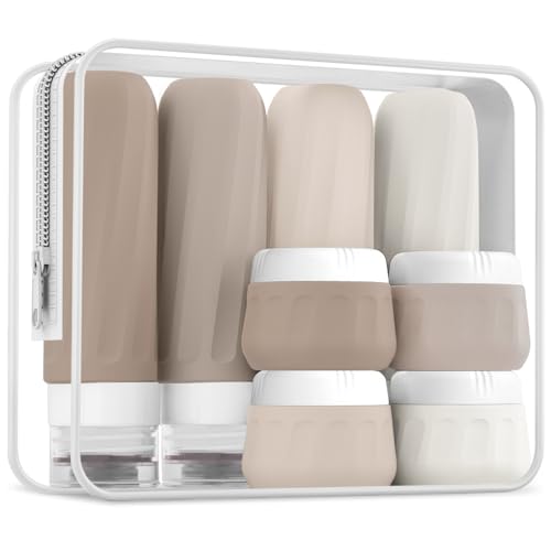 Travel Bottles for Toiletries 8 Pack (8 Count)