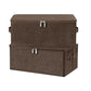 Fabric Storage Bins with Zipper Lids (2 Count)