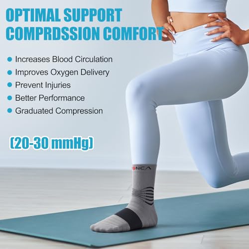 Professional Compression Socks for Women Men Circulation (2 Count)