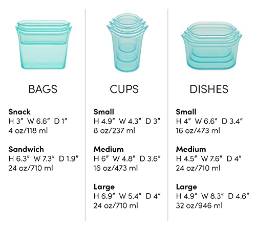Reusable Food Storage Containers Full Set of 8 Peach