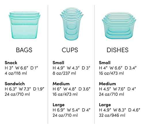 Reusable Food Storage Containers Full Set of 8 Frost (8 Count)