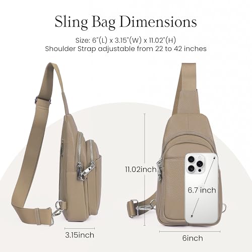 Genuine Leather Small Crossbody Bags for Women Anti