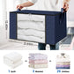 10 Pack Storage Bags for Clothes Blanket Storage Bins with Lids (10 Count)