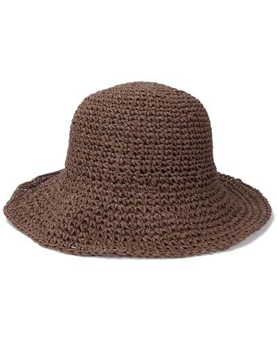 Womens Crochet Straw Sun Hat Foldable Floppy Wide Brim Beach Hat for Summer