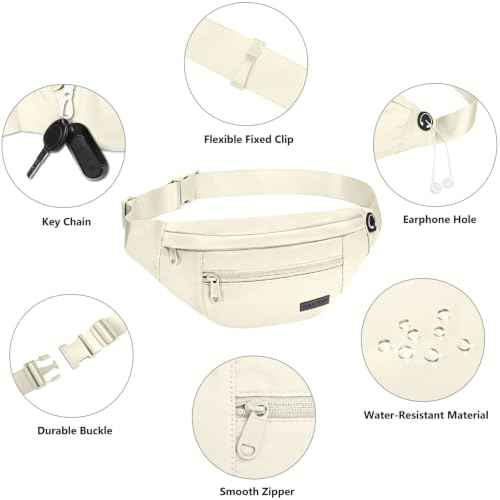 Crossbody Bag Fanny Pack for Women Travel Essential with Adjustable Strap