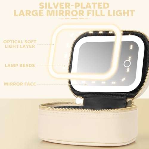 Mini Makeup Bag with Led Mirror