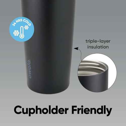 FreeSip Sway Stainless Steel Water Bottle 30 oz Peachy Keen