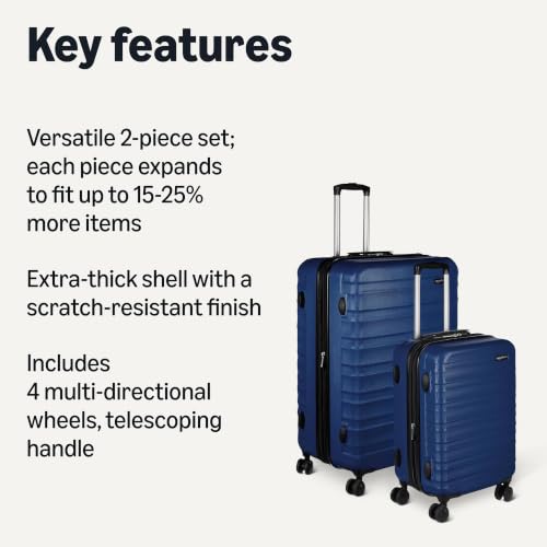 2 Piece Hardside Luggage Set (2 Count)