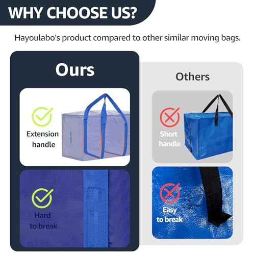 Moving Bags Heavy Duty Extra Large (6 Count)