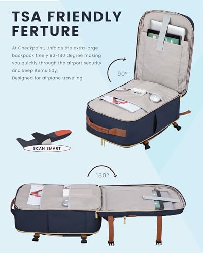 40L Travel Backpack Flight Approved Carry on Backpack