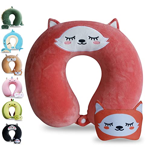 Cartoon Headrest & Neck Pillow for Kids Boys & Girls